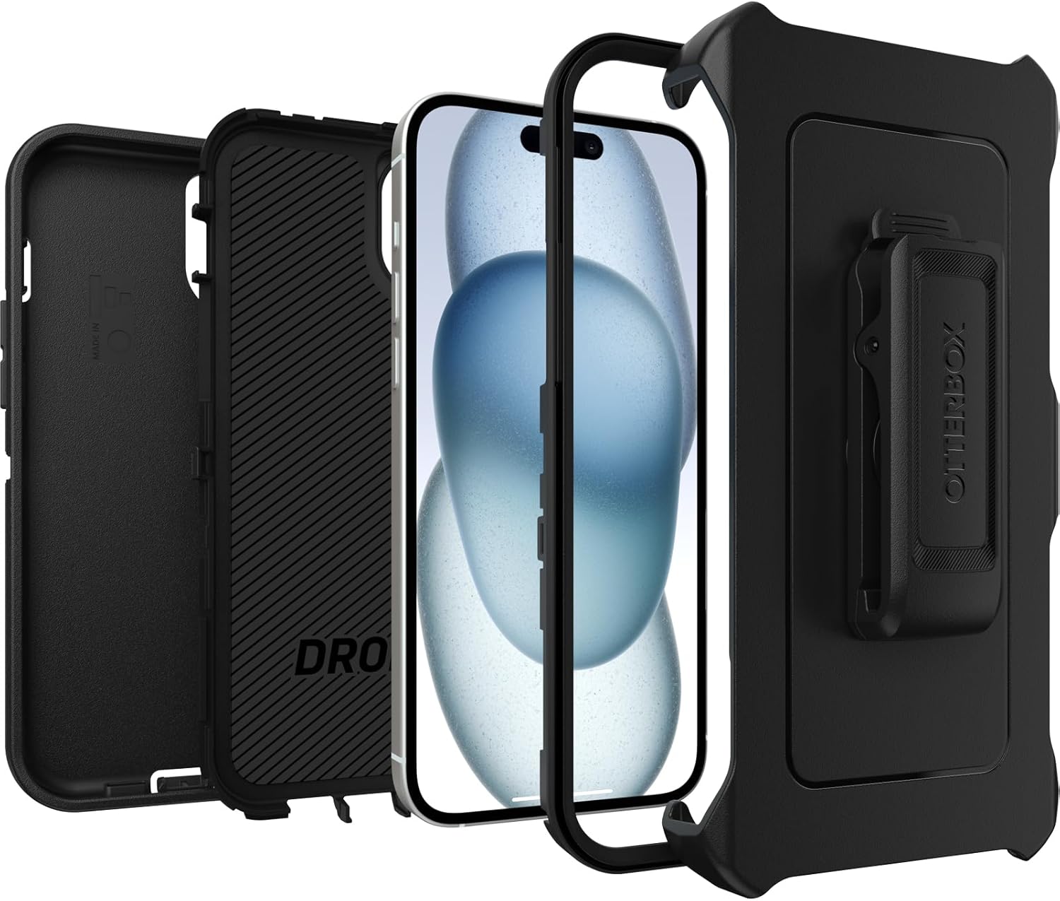 Detalle 2 de Otterbox Defender para iPhone 15 Plus/14 Plus 📱 Resistente a caídas y golpes