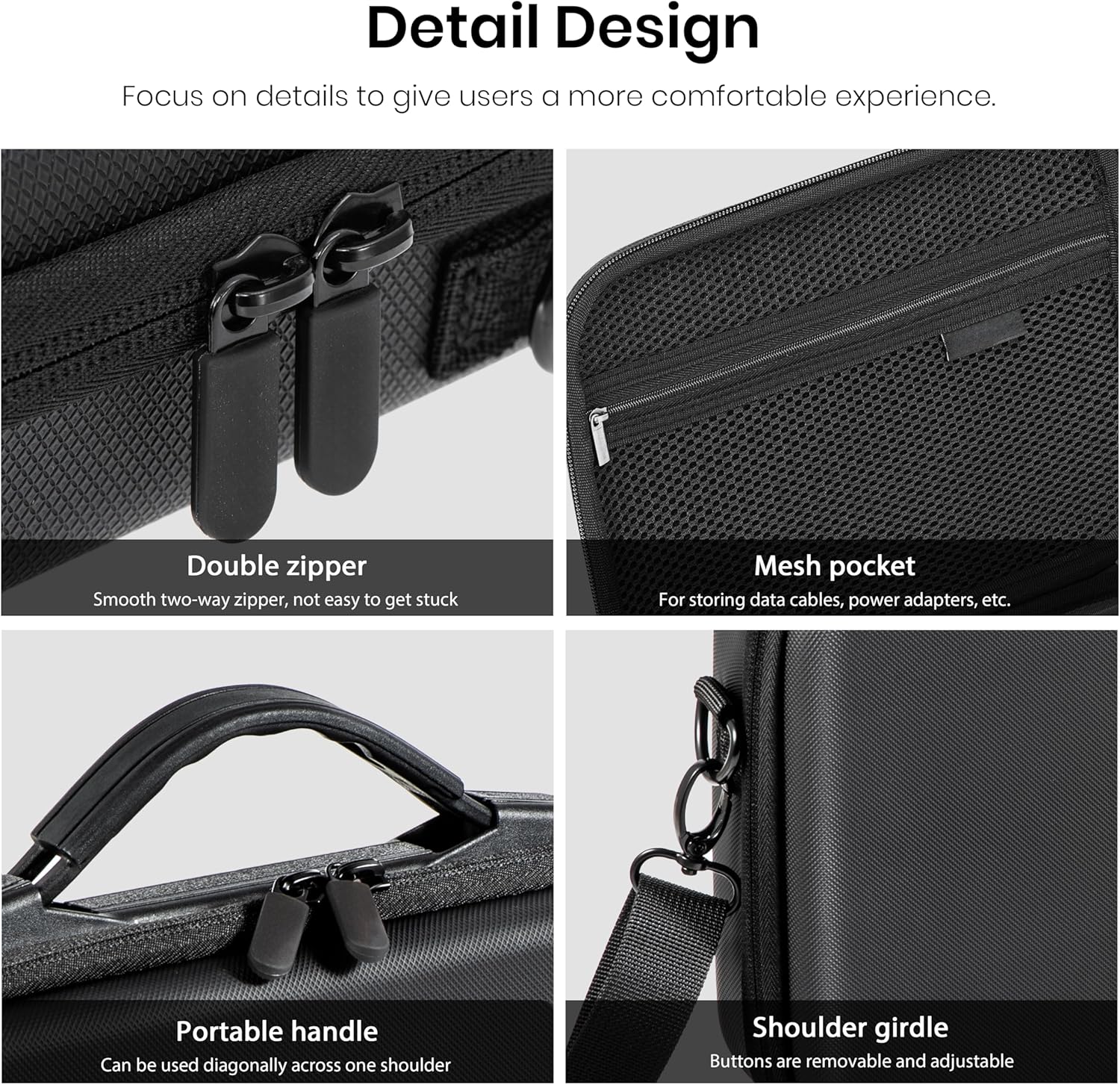 Detalle de STARTRC Photo carrying case for DJI Osmo Action 6 (hard shell travel bag)
