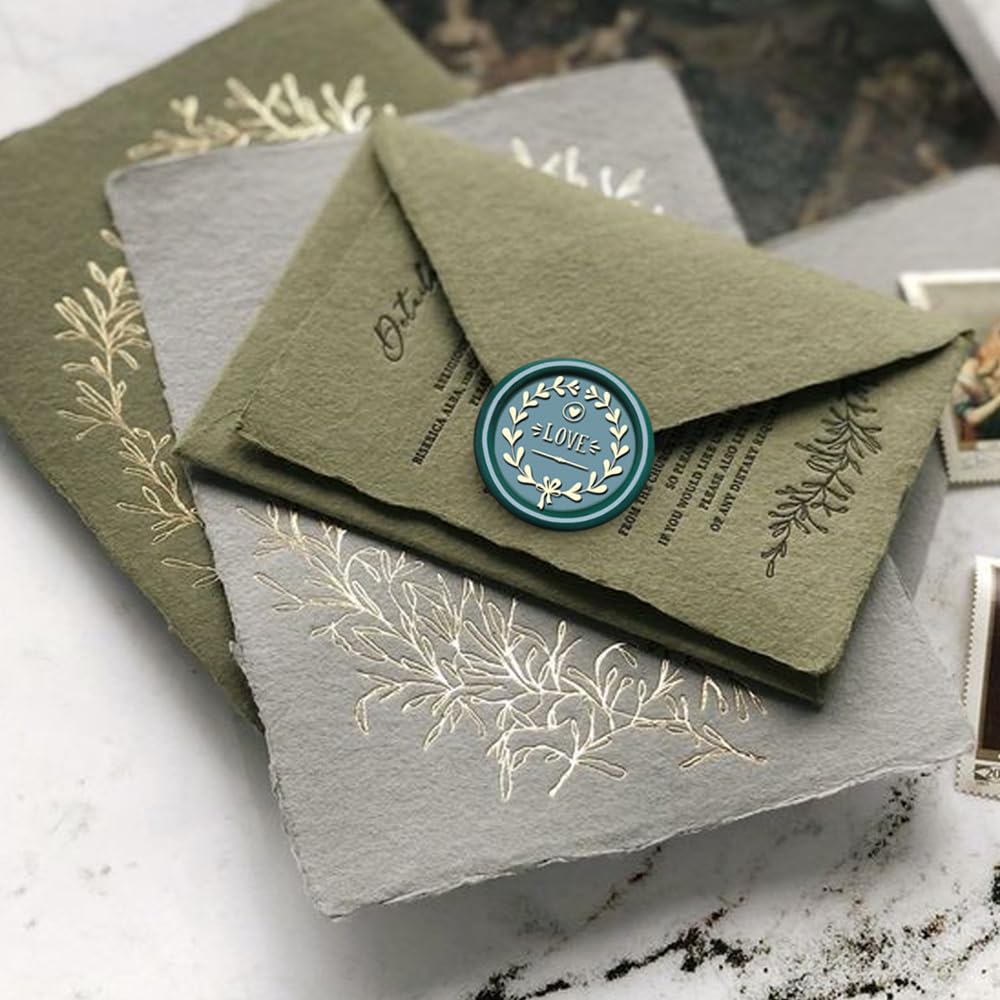 Detalle de VSECUON Wax Seal Stamp Brass Head