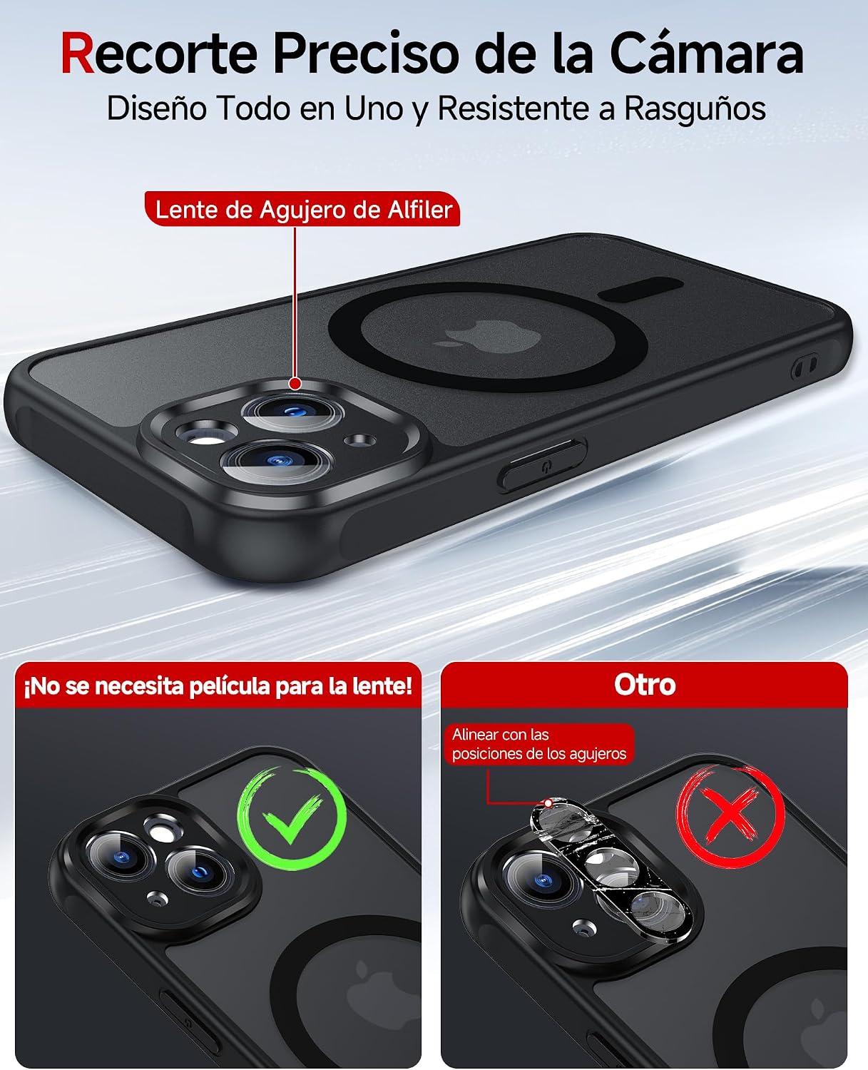 Thumbnail 5 de LeYi Funda para iPhone 13 MagSafe con protección 2 cristales