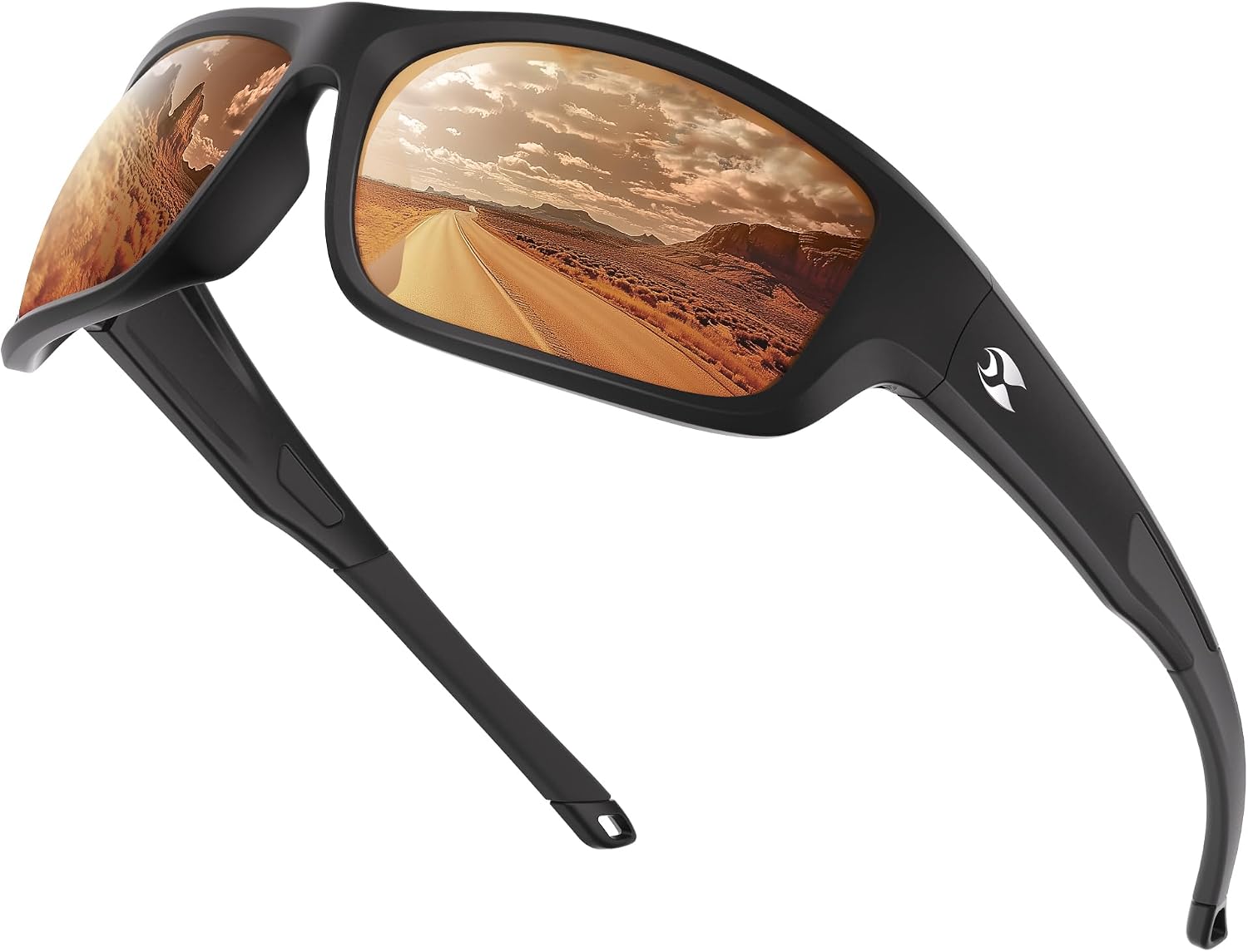 Detalle de suoso Polarized Sports Sunglasses, Wrap Design, TR90 Frame, UV400 TAC Lenses
