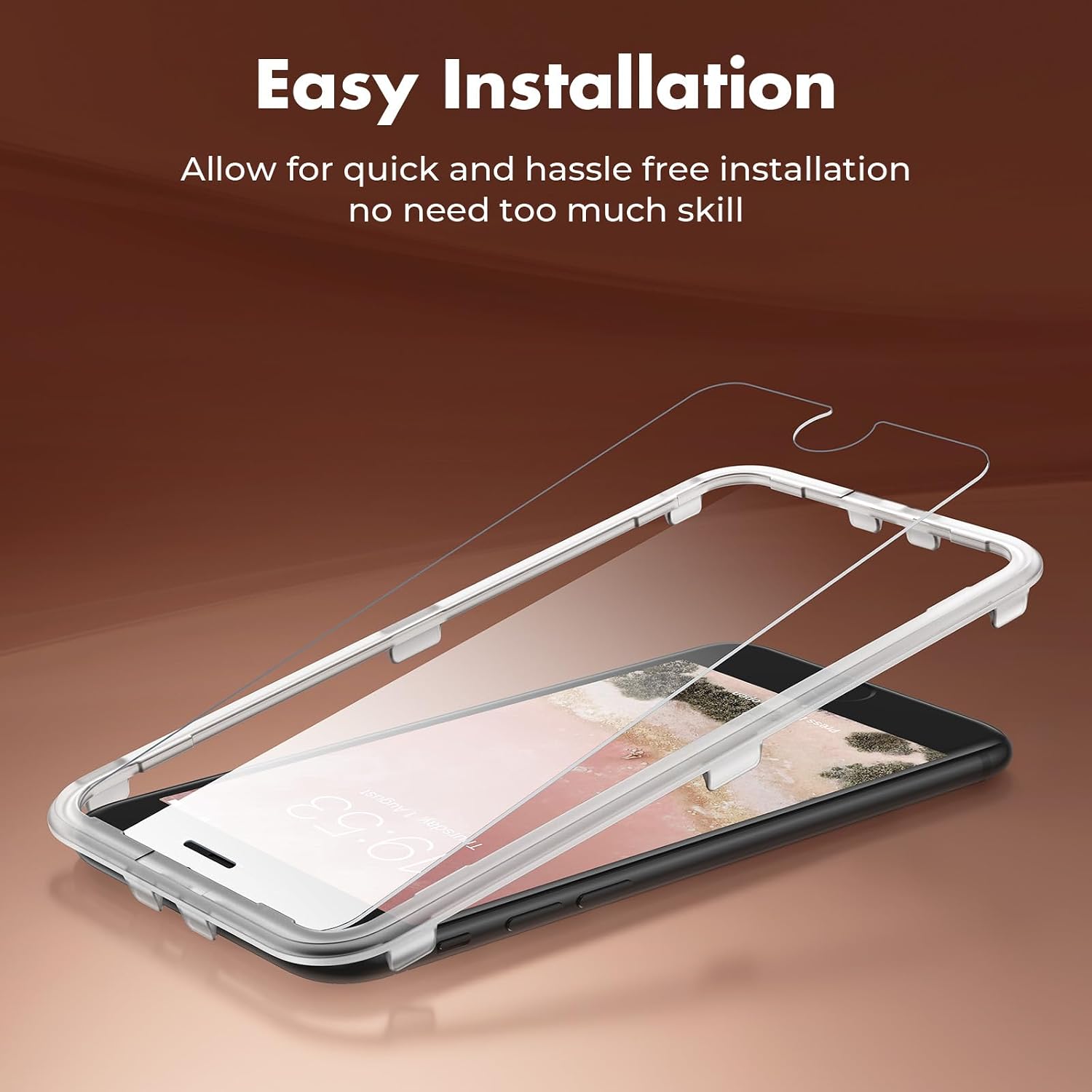 Detalle 2 de UNBREAKcable Shatterproof Tempered Glass 2-Pack for iPhone 4.7"