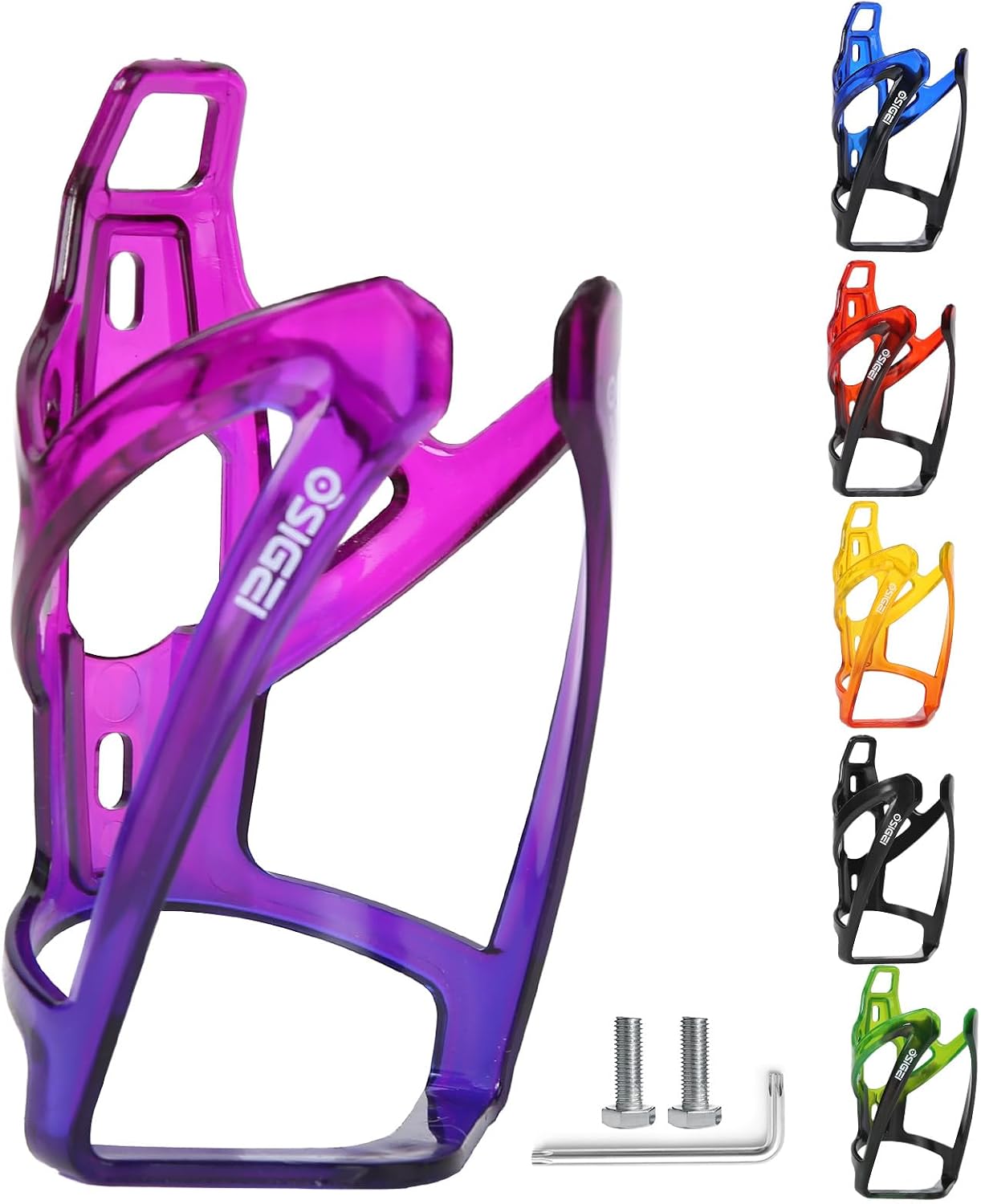 Detalle de OSIGEI Bicycle Bottle Holder (Updated Version) Gradient Drink Holder for MTB & Road Bikes – Blue Purple