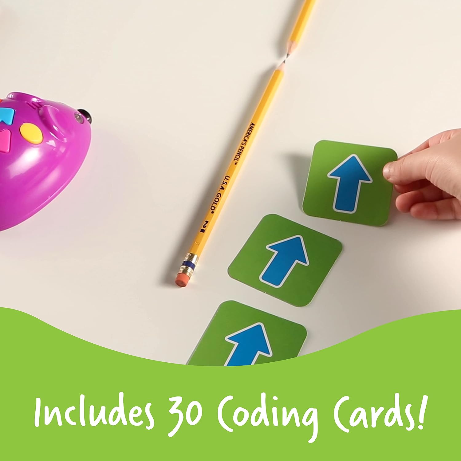 Detalle 2 de Learning Resources Code & Go programmeerbare robotmuis, 31-delige set met 30 activiteitenkaarten