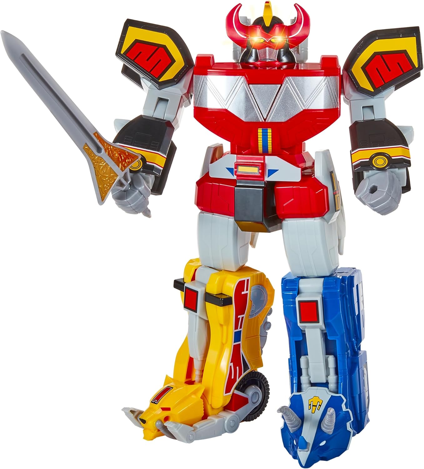 Thumbnail 1 de Power Ranger figurine géante articulée Megazord 30 cm avec LED et son - PWG01 Rouge X