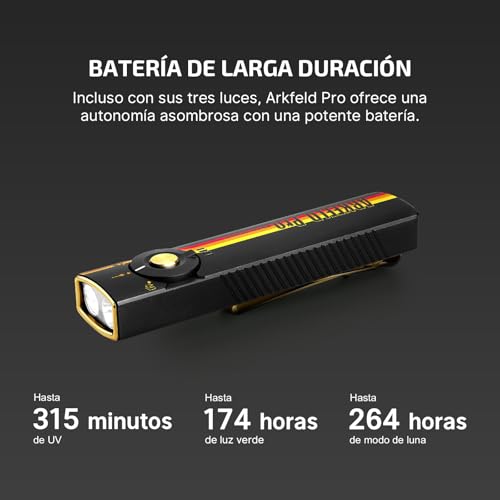 Detalle de OLIGHT Arkfeld Pro, 1300 lm, lampe de poche ⚡