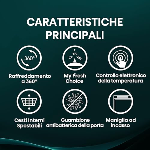 Detalle de Hisense FT200N1AWE NUOVO Congelatore a pozzo 198 L – Display LED, 40 dB, Classe E, bianco