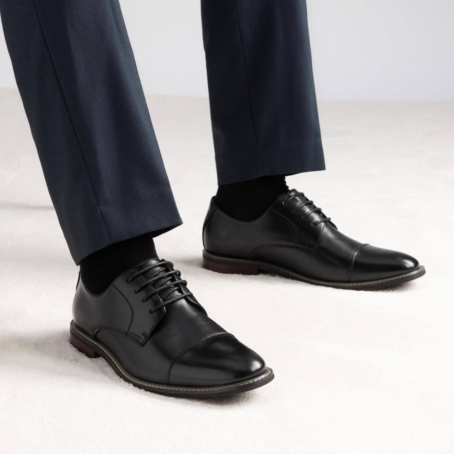 Thumbnail 2 de Bruno Marc Derby Eleganti da Uomo con Lacci – Scarpe Classiche in Simil Pelle