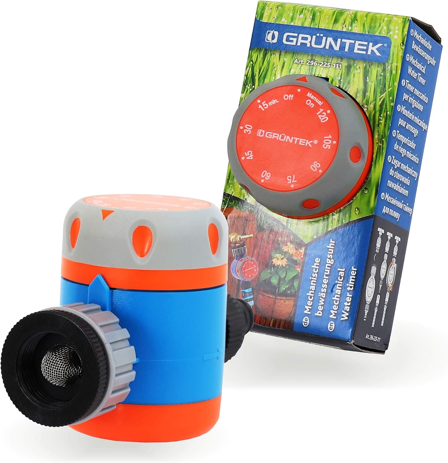 Thumbnail 6 de GRÜNTEK Centralina per irrigazione Timer Meccanico: controllo semplice da giardino, 15–120 minuti