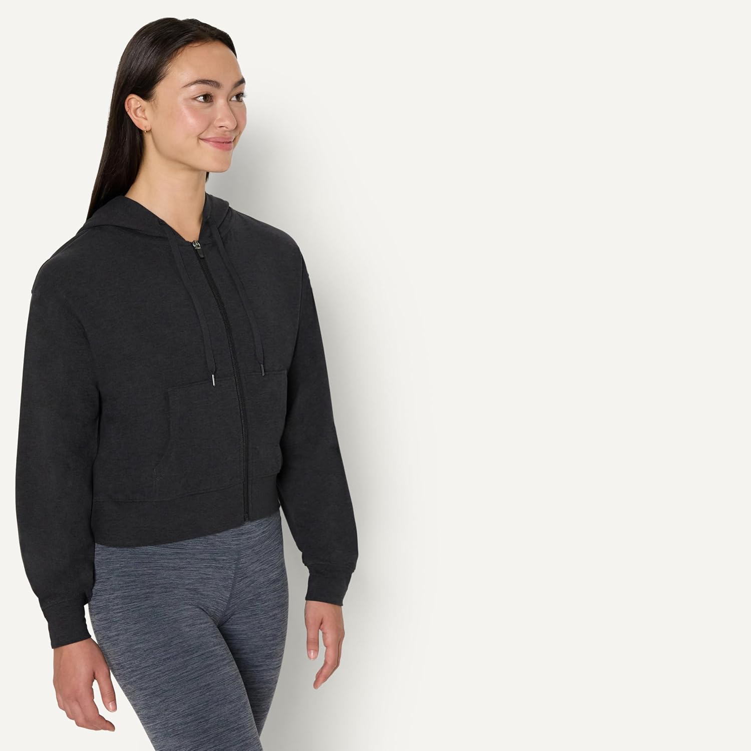 Thumbnail 1 de Amazon Essentials women’s Athletic Soft Performance lightweight cropped zip-up workout hoodie