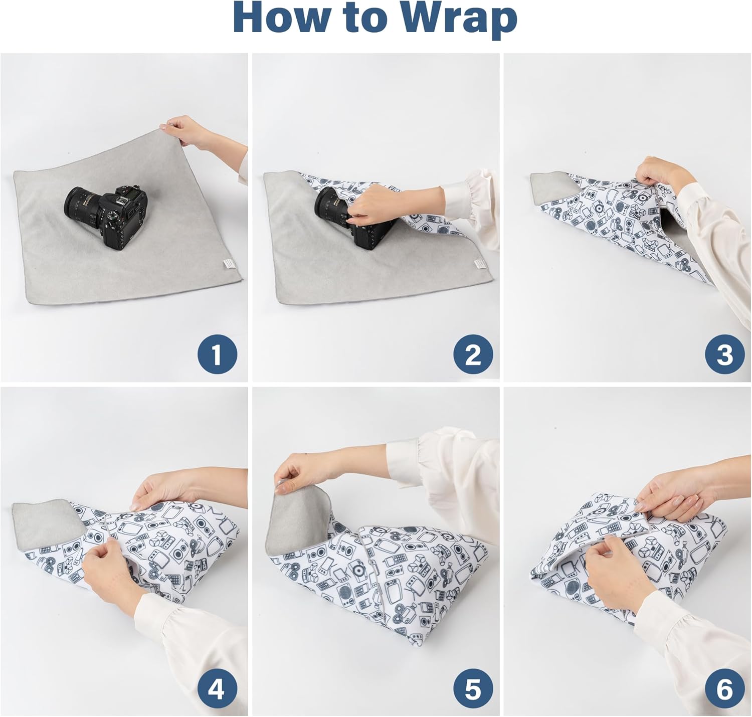 Thumbnail 5 de Walking Way Magic Protective Wrap selbstklebendes Etui-Set (Kratzfest, staubdicht, waschbar) – 35 × 35 cm