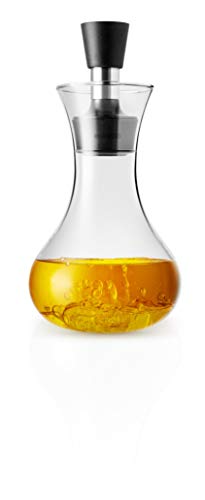 Detalle de Eva Solo 567680 Oliera/Acetiera Dressing-Shaker 0,25 L con beccuccio anti-goccia, trasparente/nero