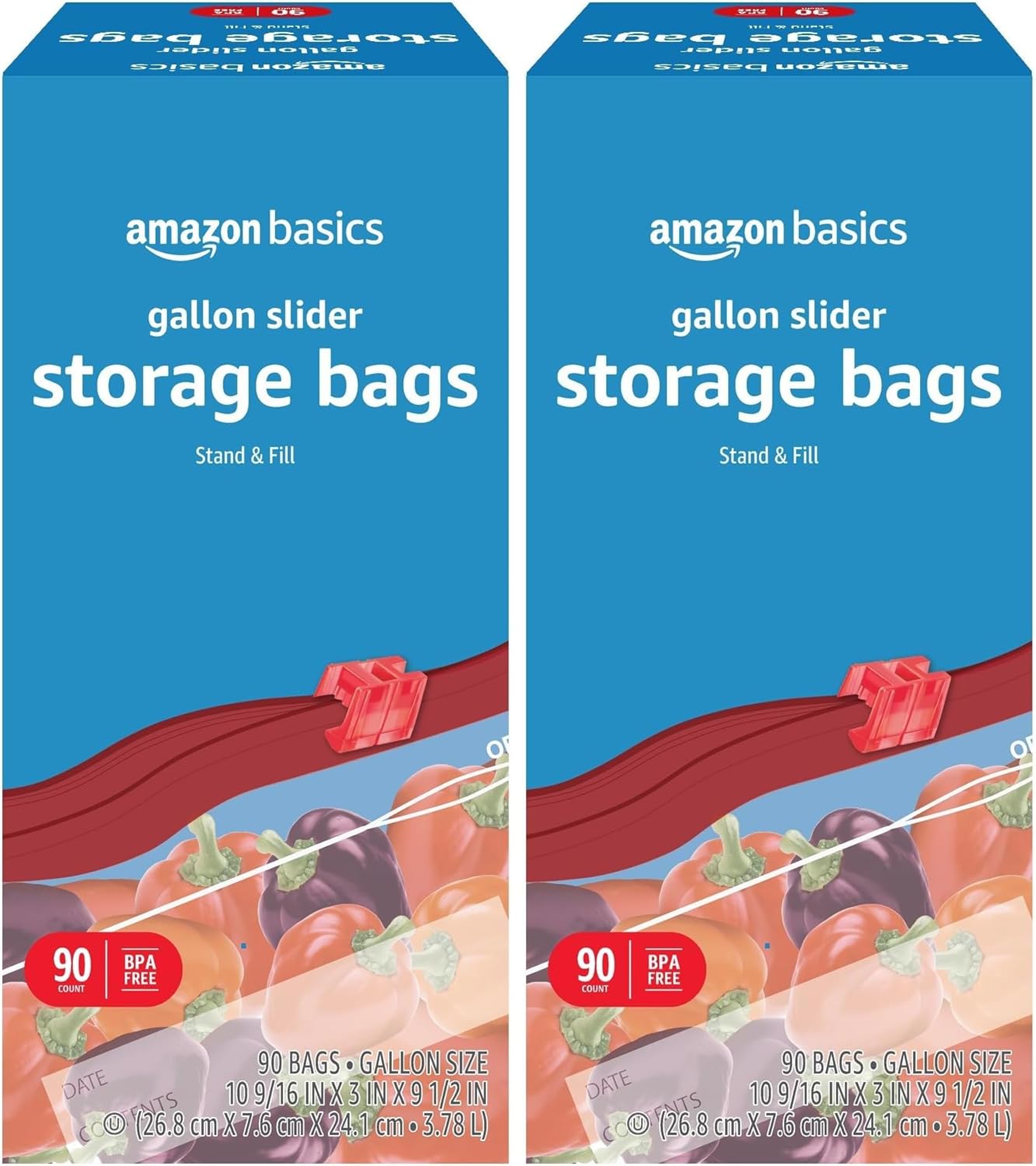 Thumbnail 5 de Amazon Basics Slider Quart Food Storage Bags 120