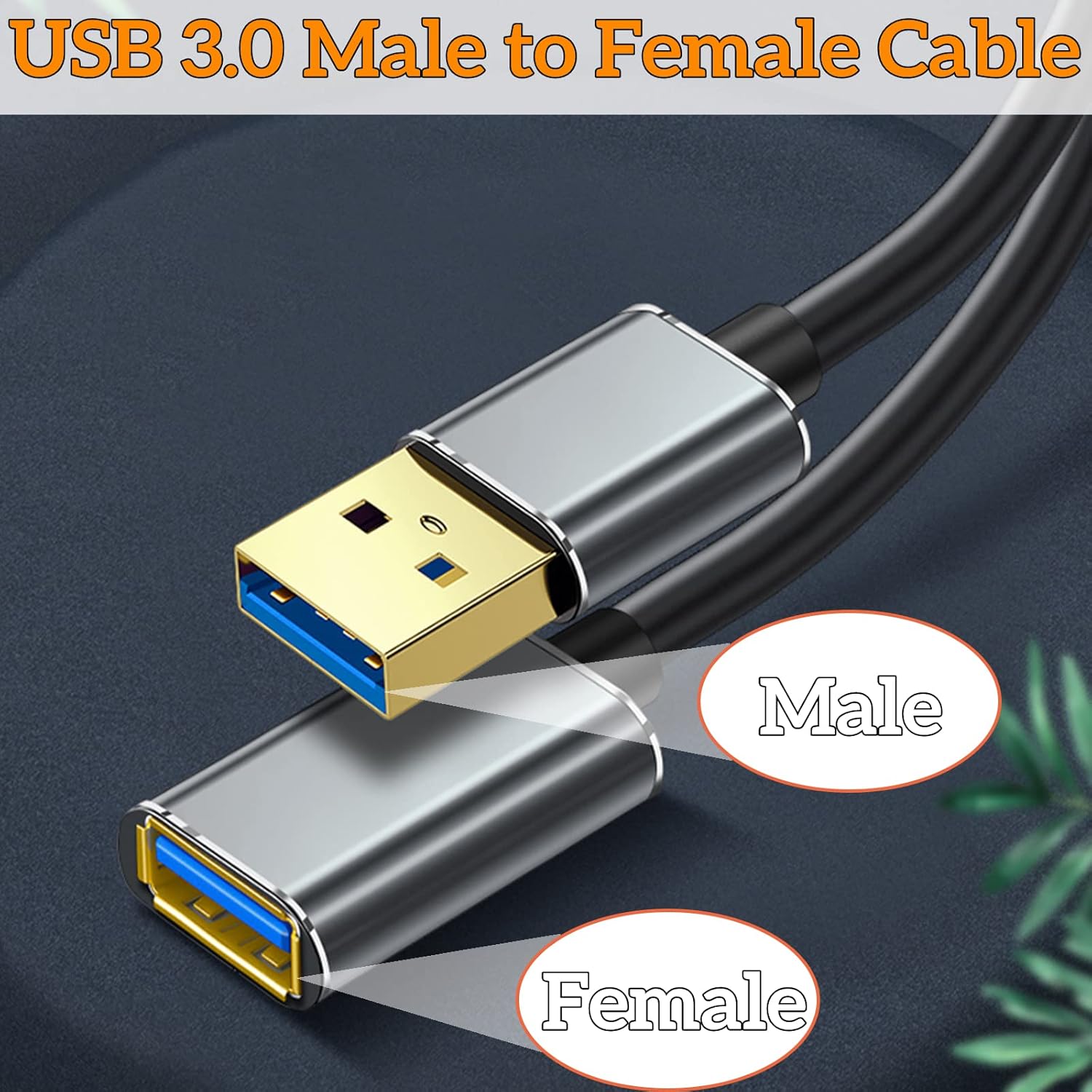 Thumbnail 1 de USB 3.0 Extension Cable (3m) – Male to Female, USB A Extender