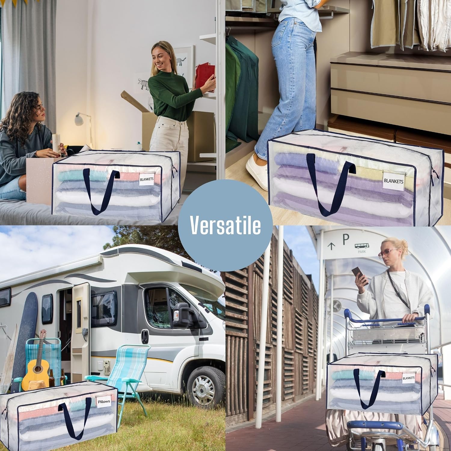 Thumbnail 5 de VENO 10-Pack Moving Bags with Backpack Straps