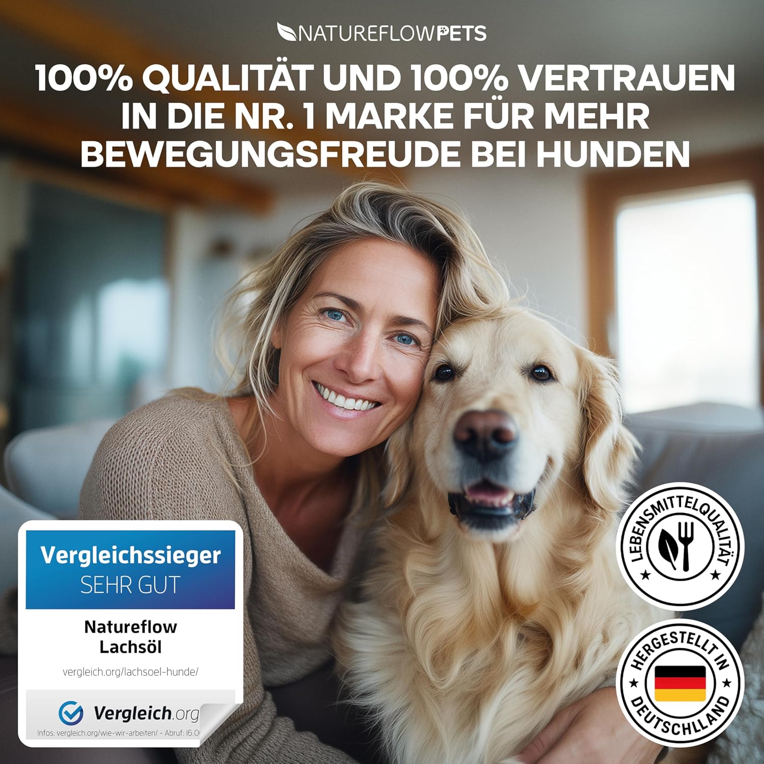 Detalle 2 de Omega Pro Gelenköl Mix 24% Omega‑3 für Hunde