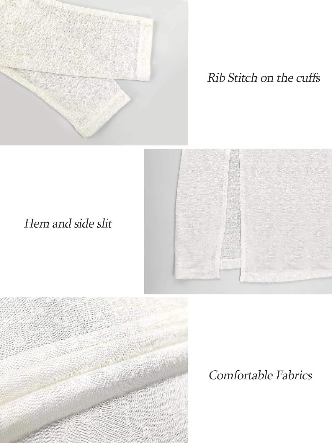 Detalle 2 de MessBebe Lang Cardigan Damen Dünn