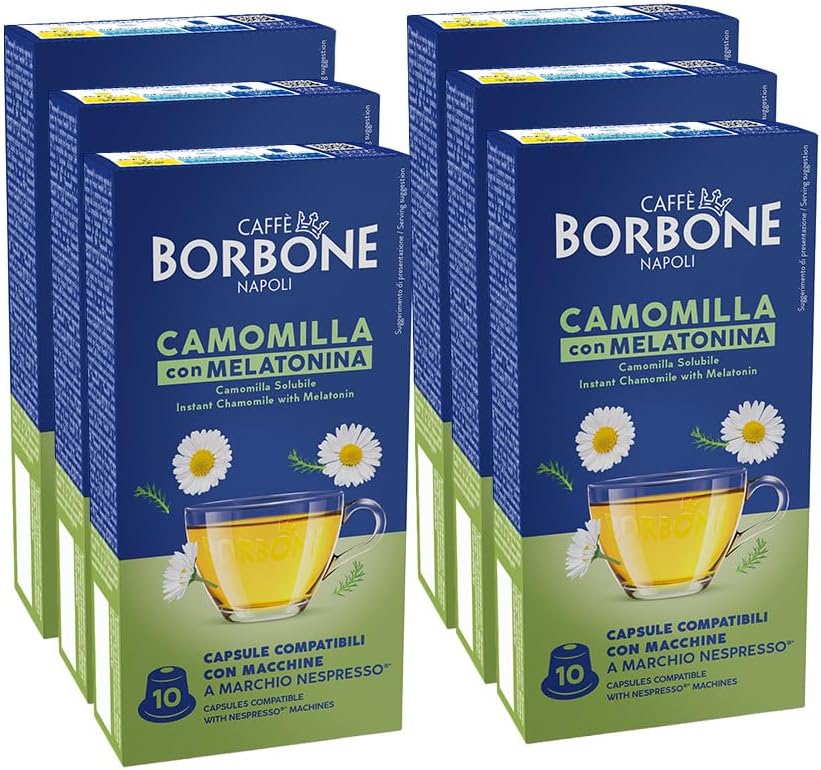 Thumbnail 3 de Caffè Borbone Camomille Soluble avec Mélatonine – 60 capsules (6 paquets de 10) compatibles Nespresso