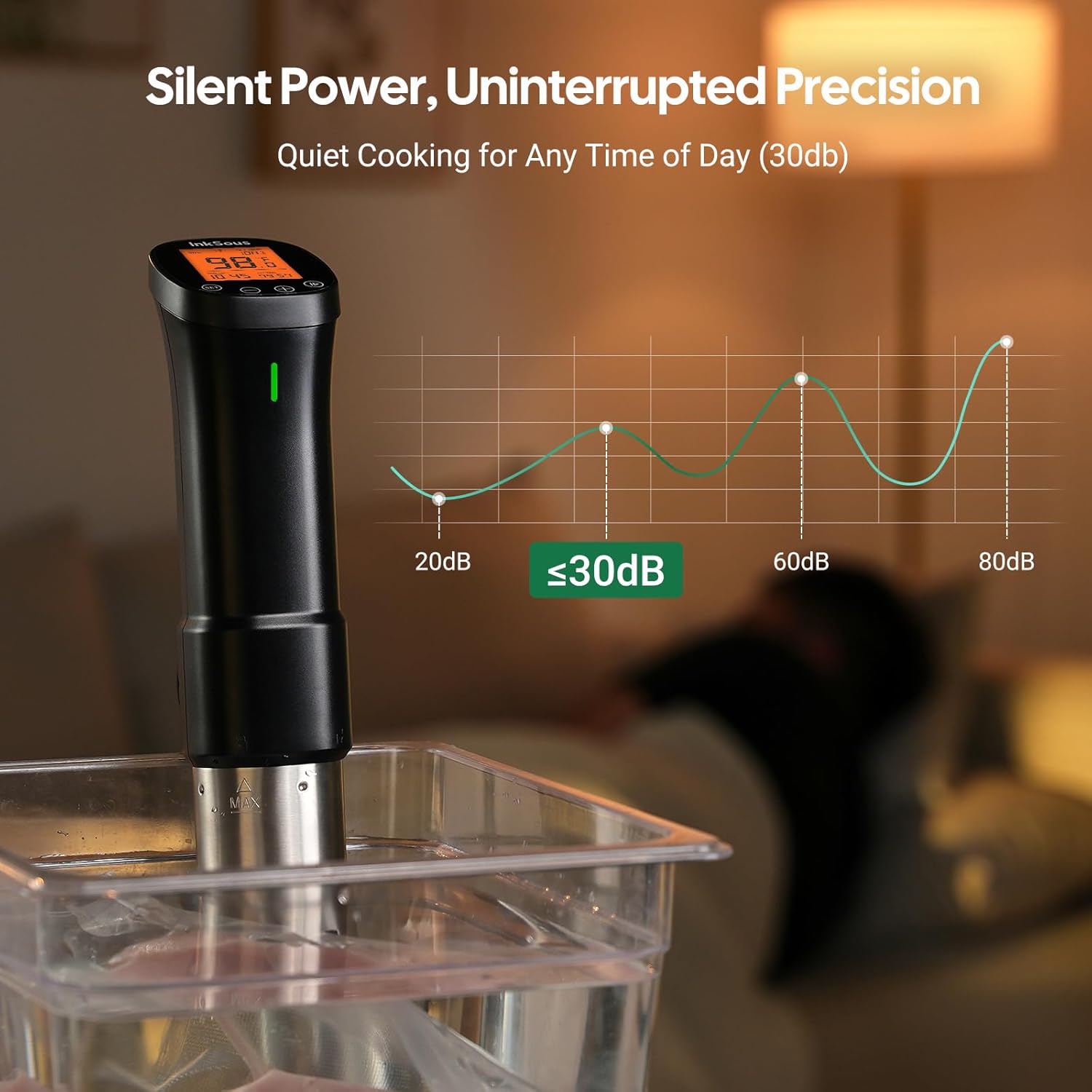 Thumbnail 5 de InkSous ISSV-200-W 1000W Wi-Fi Sous Vide Cooker