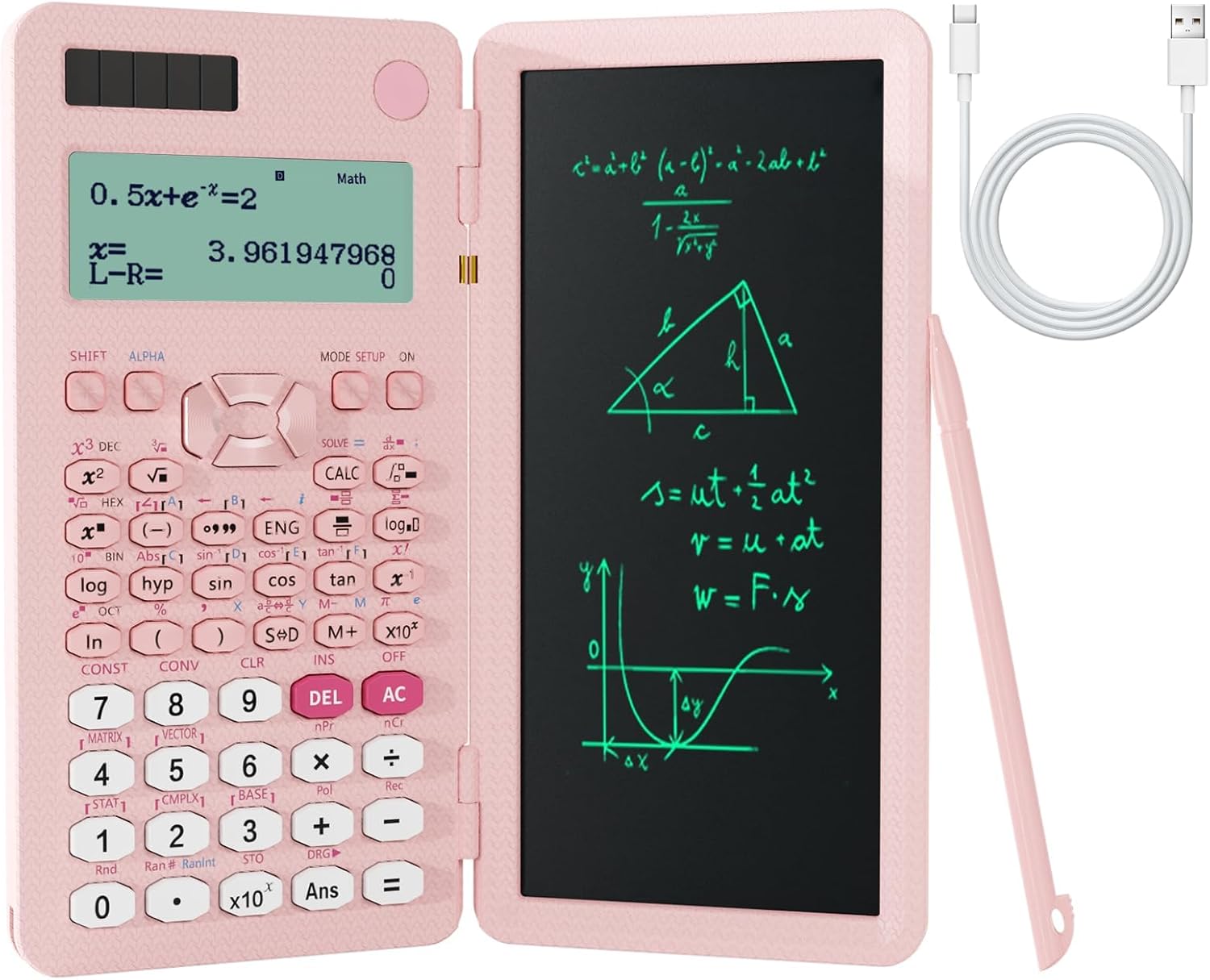 Thumbnail 6 de NEWYES 82MS PLUS Edition: Practical 240‑function Scientific Calculator with Writing Tablet (2-Line Display) for Secondary School