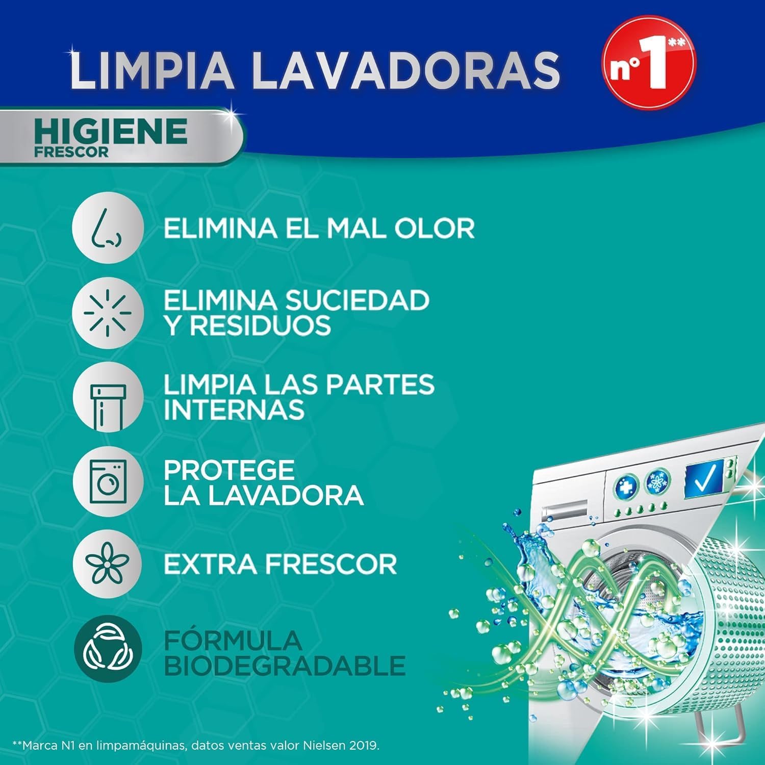 Thumbnail 3 de Colon Limpialavadoras Higiene 4 unidades