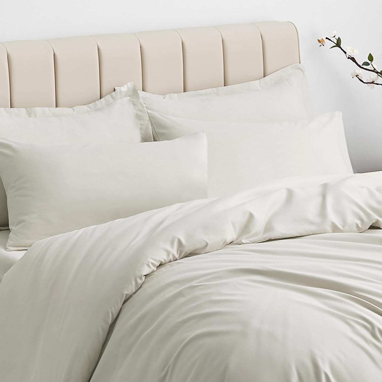Thumbnail 2 de Aisbo King Size Duvet Cover Set Beige
