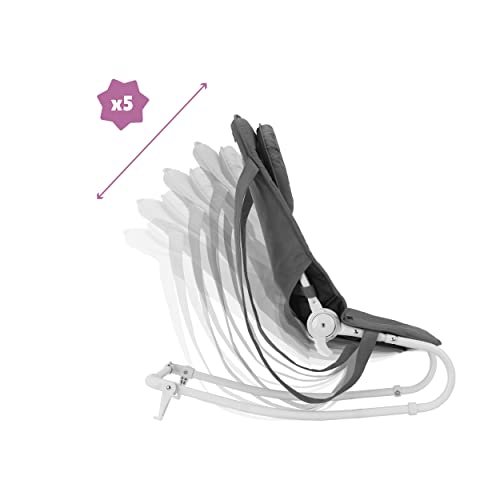 Detalle de Badabulle Transat pour Bébé Easy Moonlight — fixation ou balancelle, réducteur amovible, arche de jeux et pliage compact