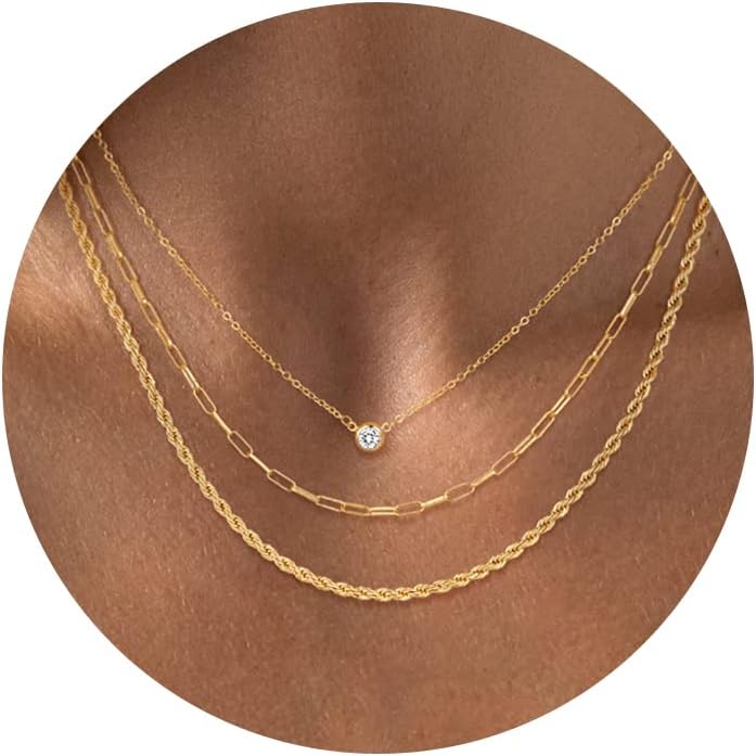 Detalle de CHESKY Layered Chain Necklace, 14K Gold-Plated Brass