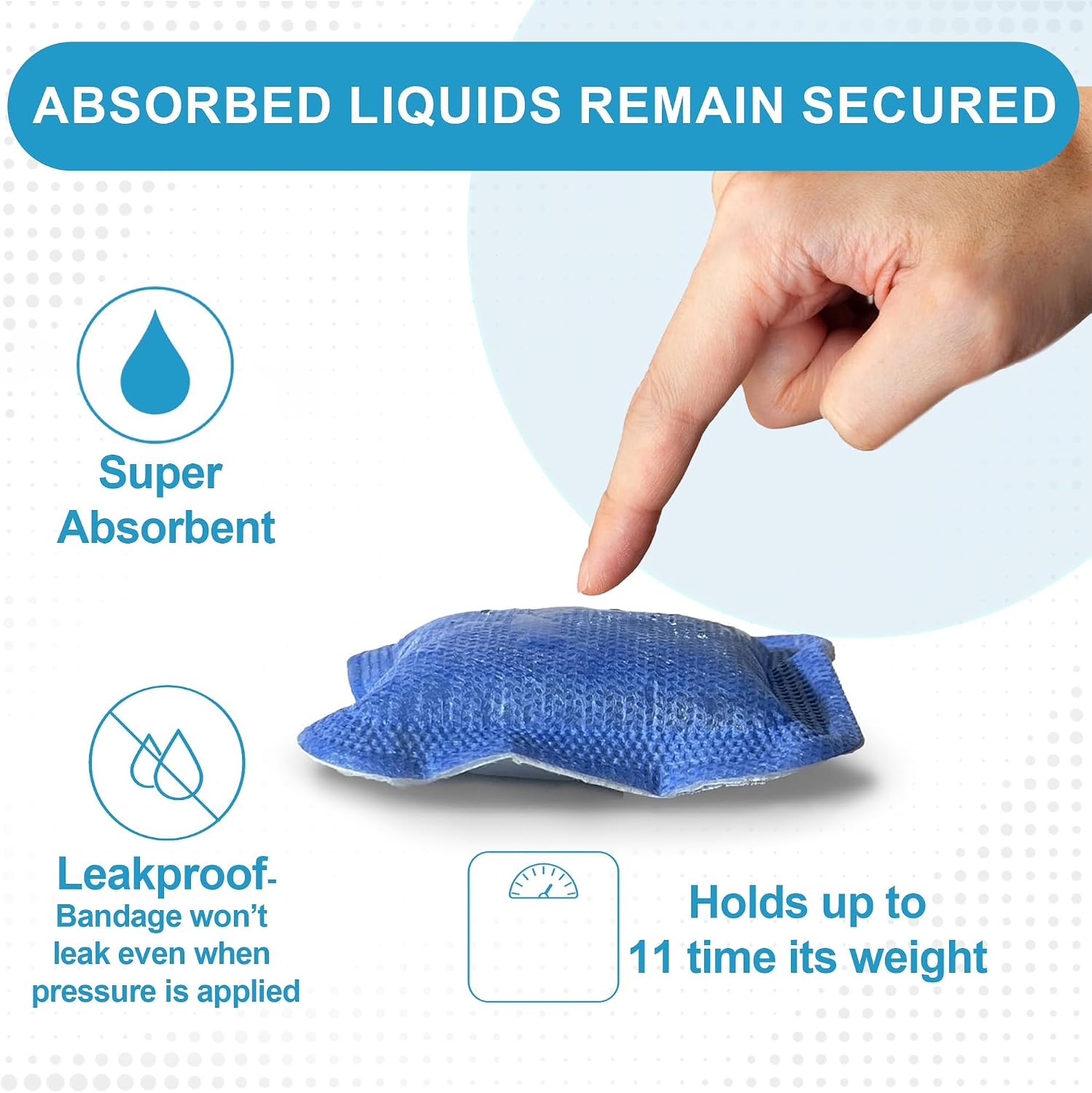Detalle de MedVance Wound Dressing Pads, 4 x 4 inches
