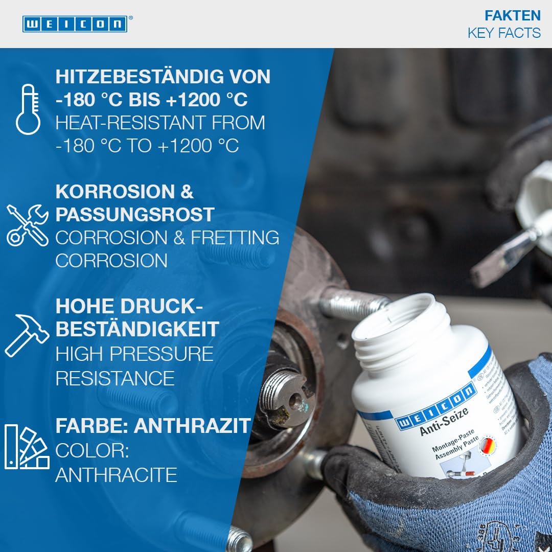 Detalle de WEICON 26000003 värmebeständig monteringspasta, 30 g