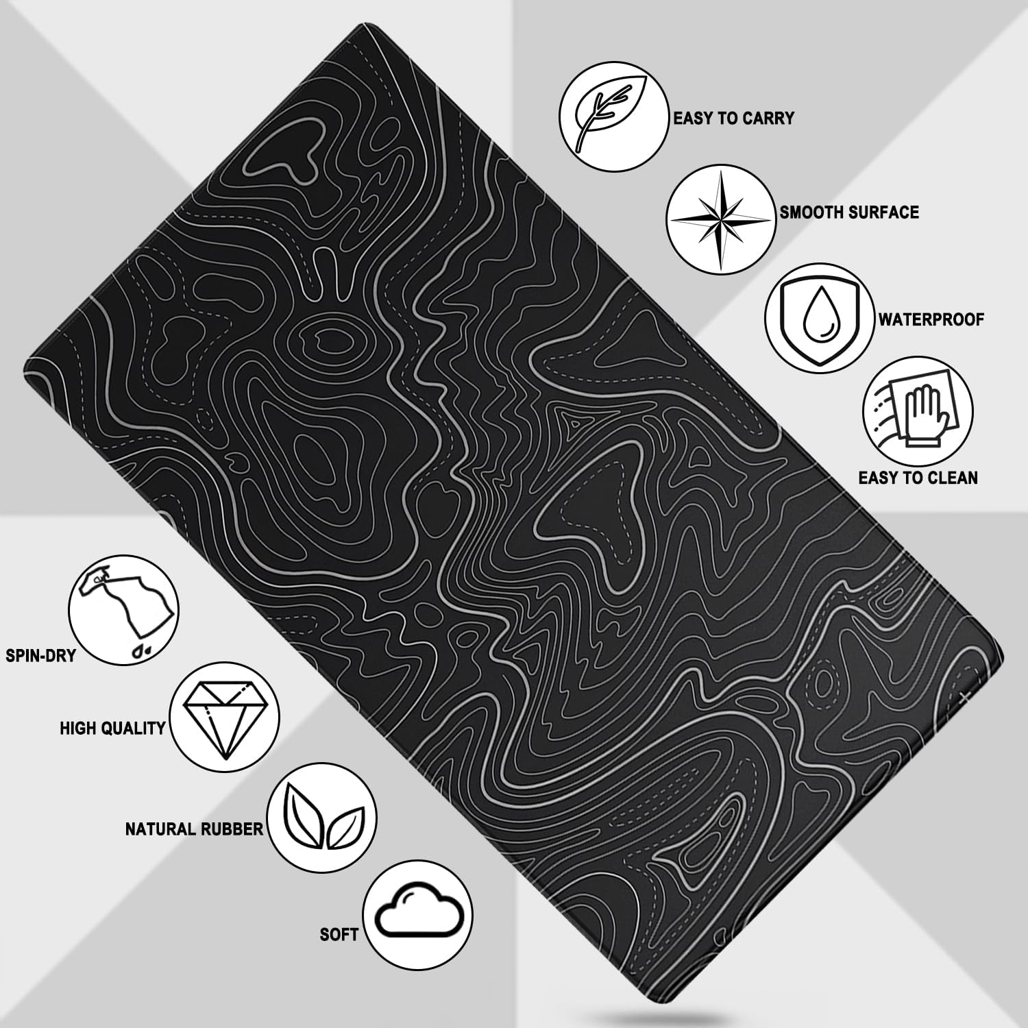 Detalle 1 de AREYLO Large Gaming Mouse Pad, 31.5 x 15.7-Inch Waterproof Desk Mat