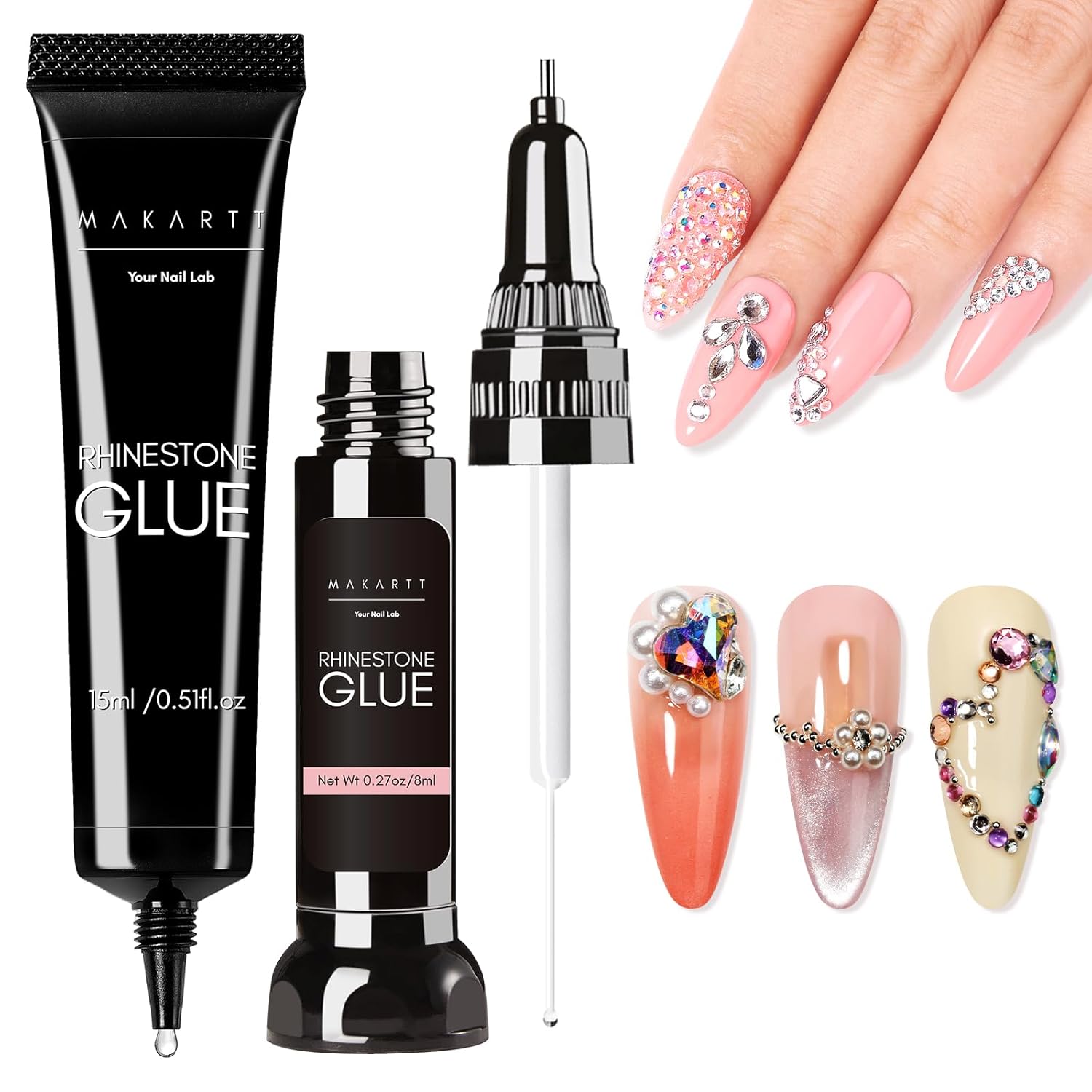 Makartt Nail Rhinestone Glue Set 15ml