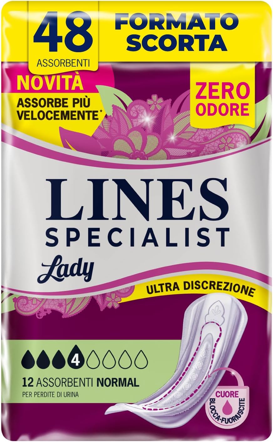 Thumbnail 6 de Lines Specialist Lady Ultra Mini: Assorbenti per Incontinenza Donna, 8 Confezioni da 24 Unità