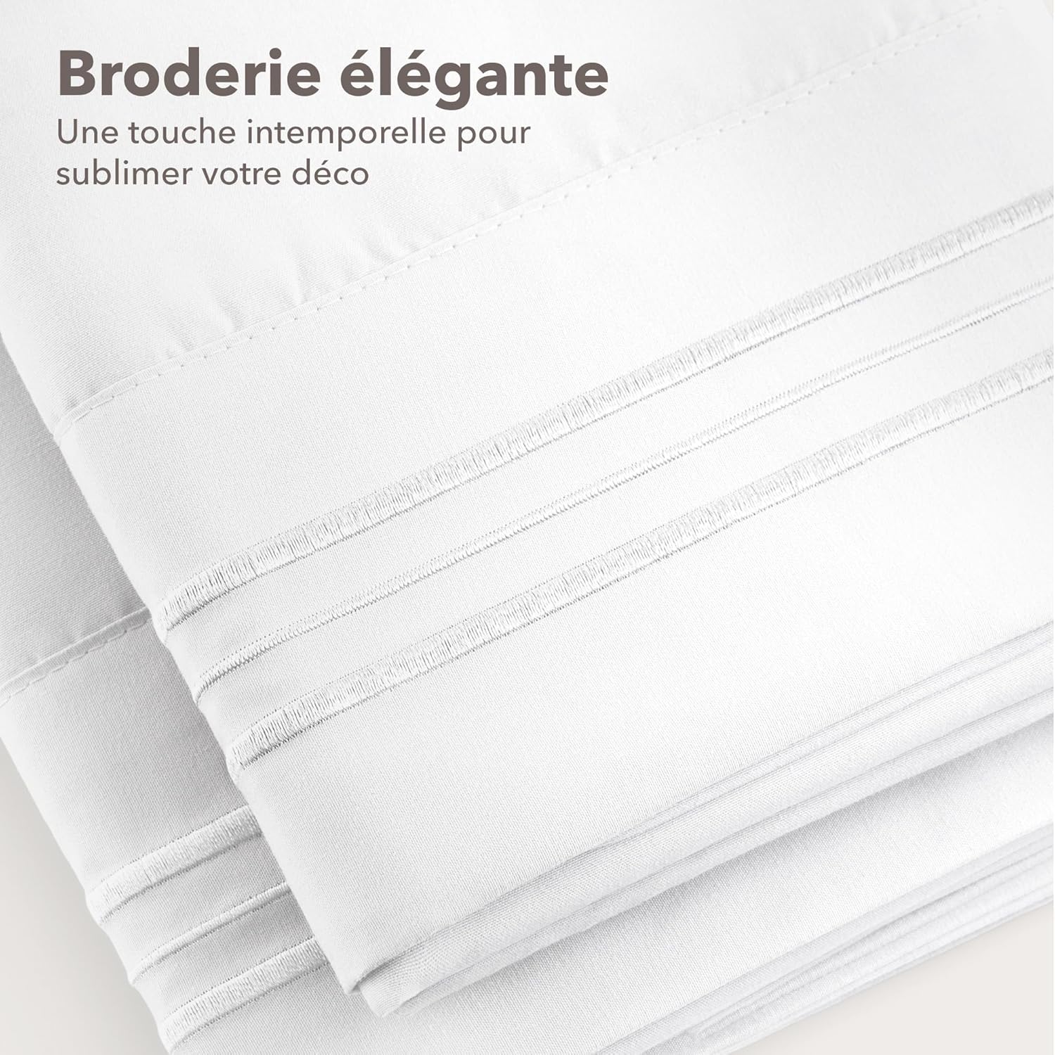 Thumbnail 1 de Dreamzie Taie Oreiller 40x70 – Lot de 2 en Microfibre Brossée certifiée OEKO-TEX