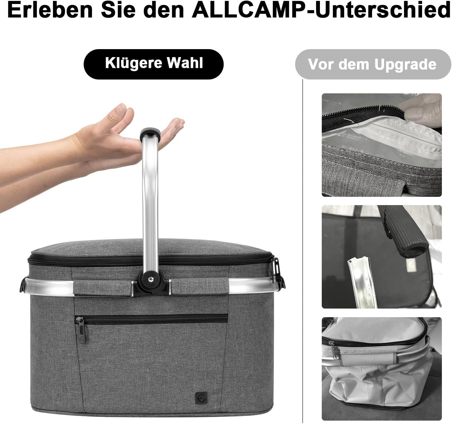 Thumbnail 4 de ALLCAMP Faltbar Isoliert Kühltasche