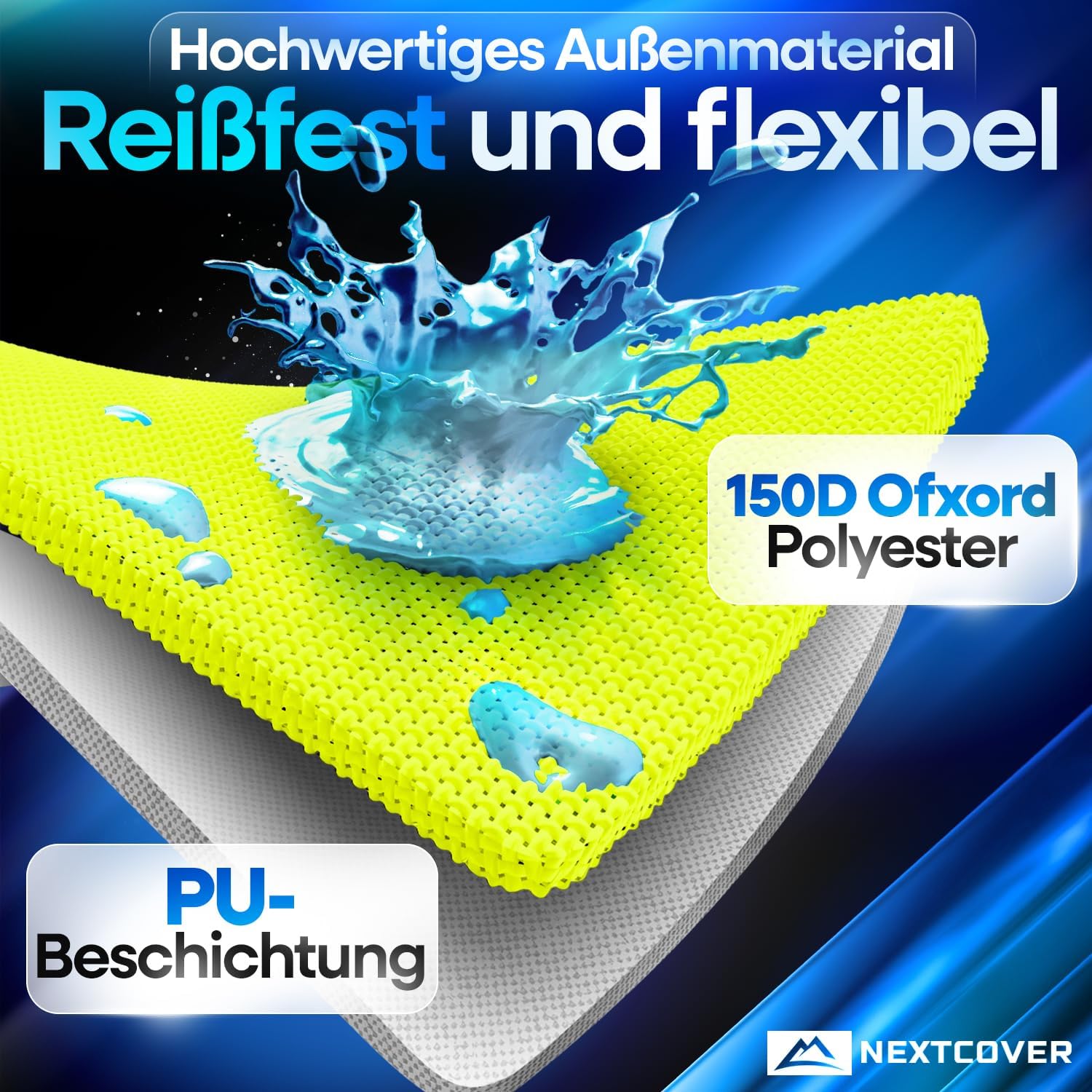 Detalle 2 de Nextcover Universal Fahrradhelm Regenschutz 150D