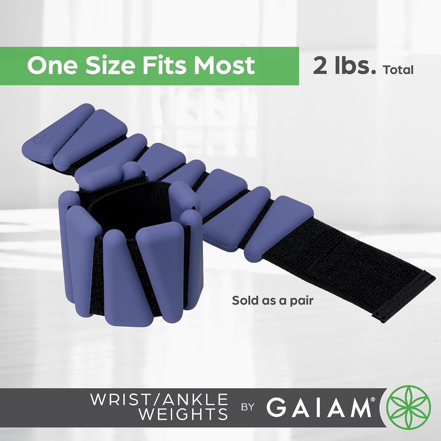 Detalle 2 de Gaiam Wrist and Ankle Weights adjustable for workouts ๐