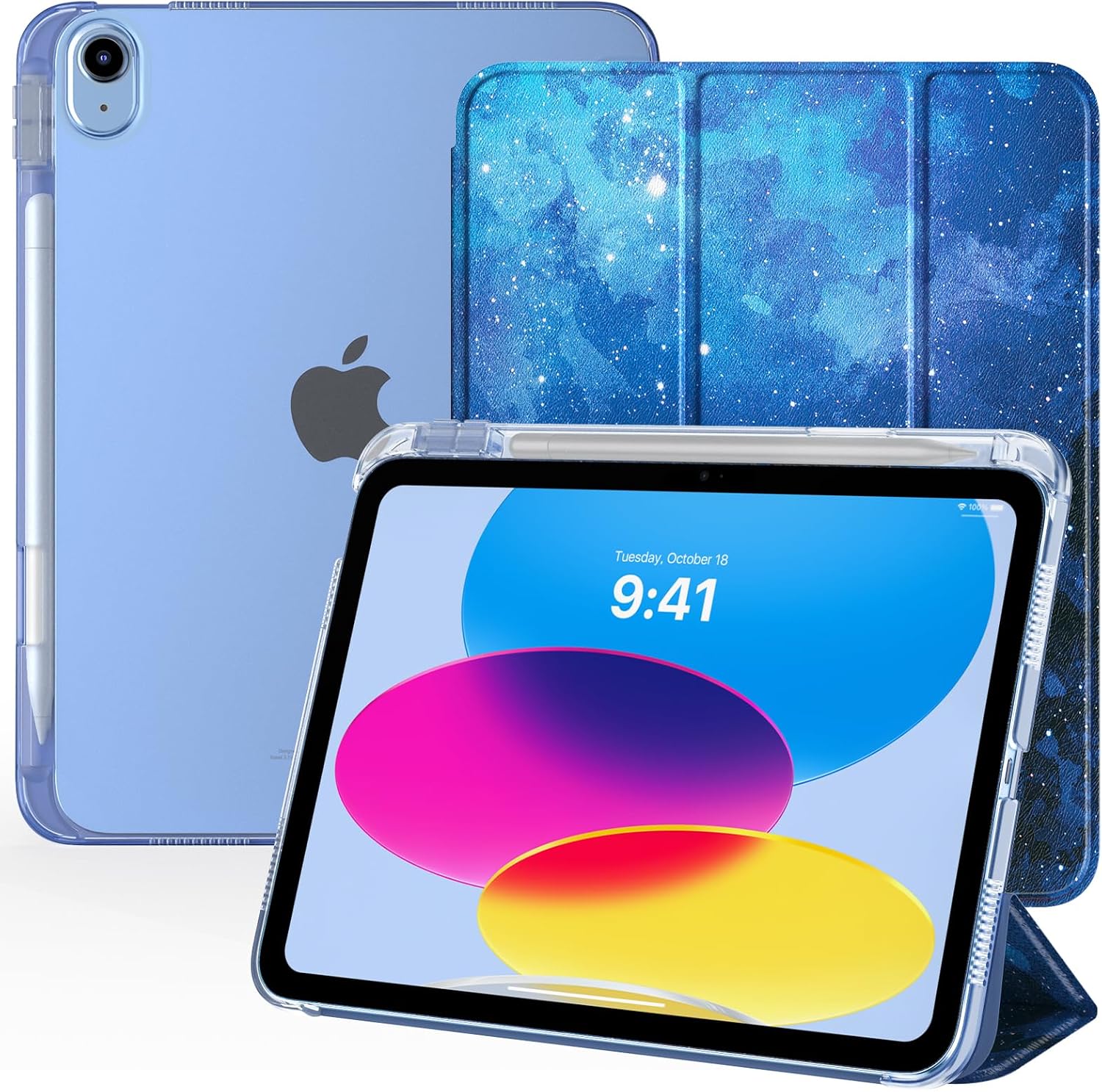 Detalle de TiMOVO Case for iPad A16 11th Gen 11-inch — Blue starry sky