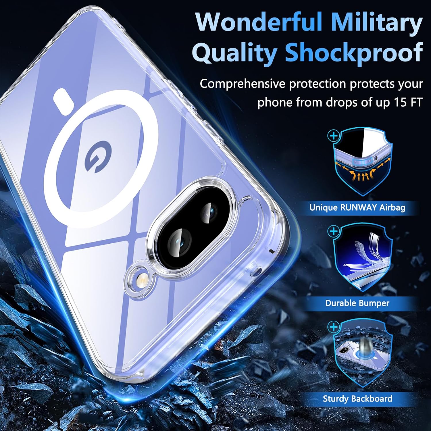 Thumbnail 5 de Hensinple Pixel 10A Magnetic Case