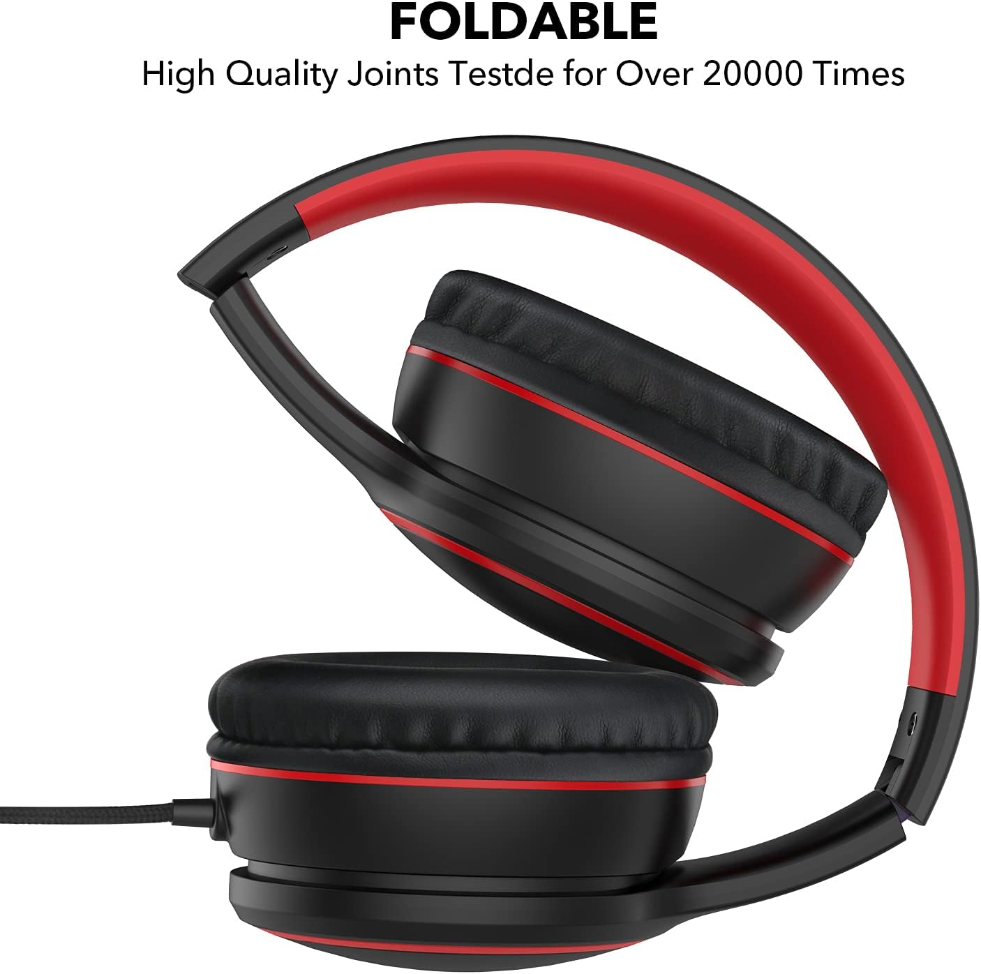 Detalle de RORSOU R10 cuffie on-ear con microfono