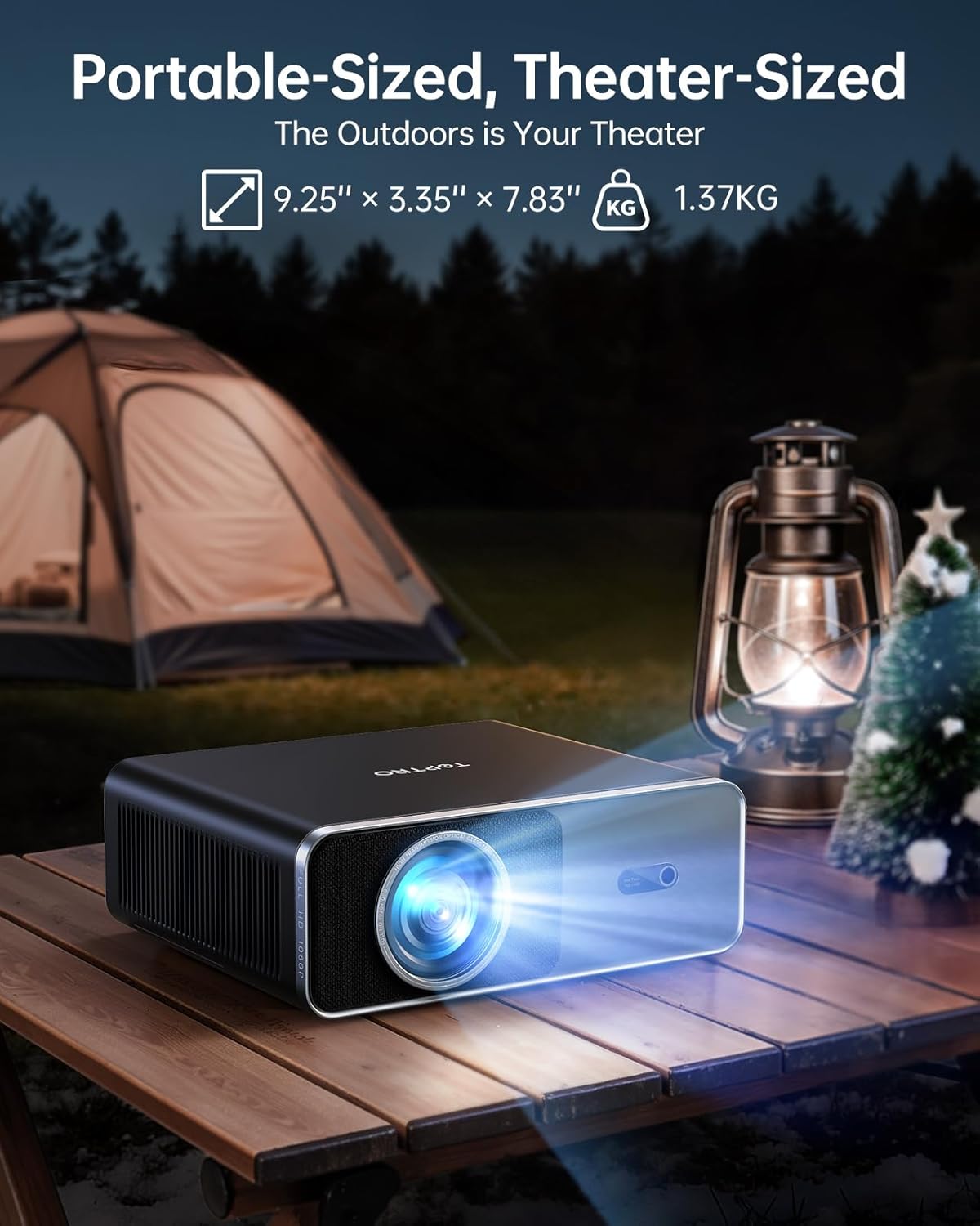 Thumbnail 5 de TOPTRO FHD 1080P 1000 ANSI lumen projector for home cinema 📽