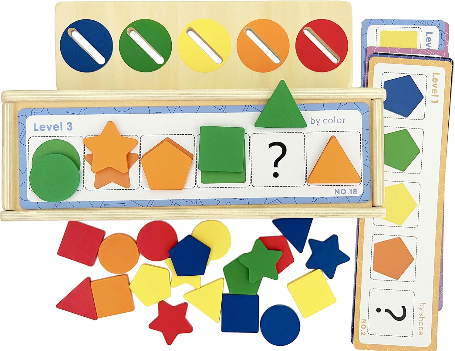 Thumbnail 5 de Dailyfunn Montessori Toys Color & Shape Sorting Box for Toddlers 🎲