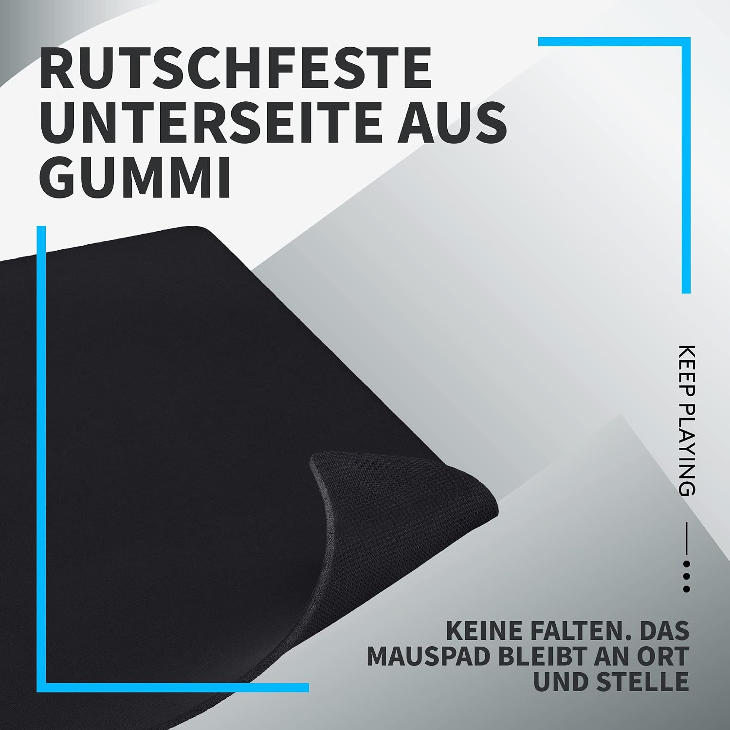 Thumbnail 5 de Logitech G G840 XL Gaming-Mauspad (900 x 400 x 3 mm) – optimiert für Sensoren, rutschfest, Schwarz