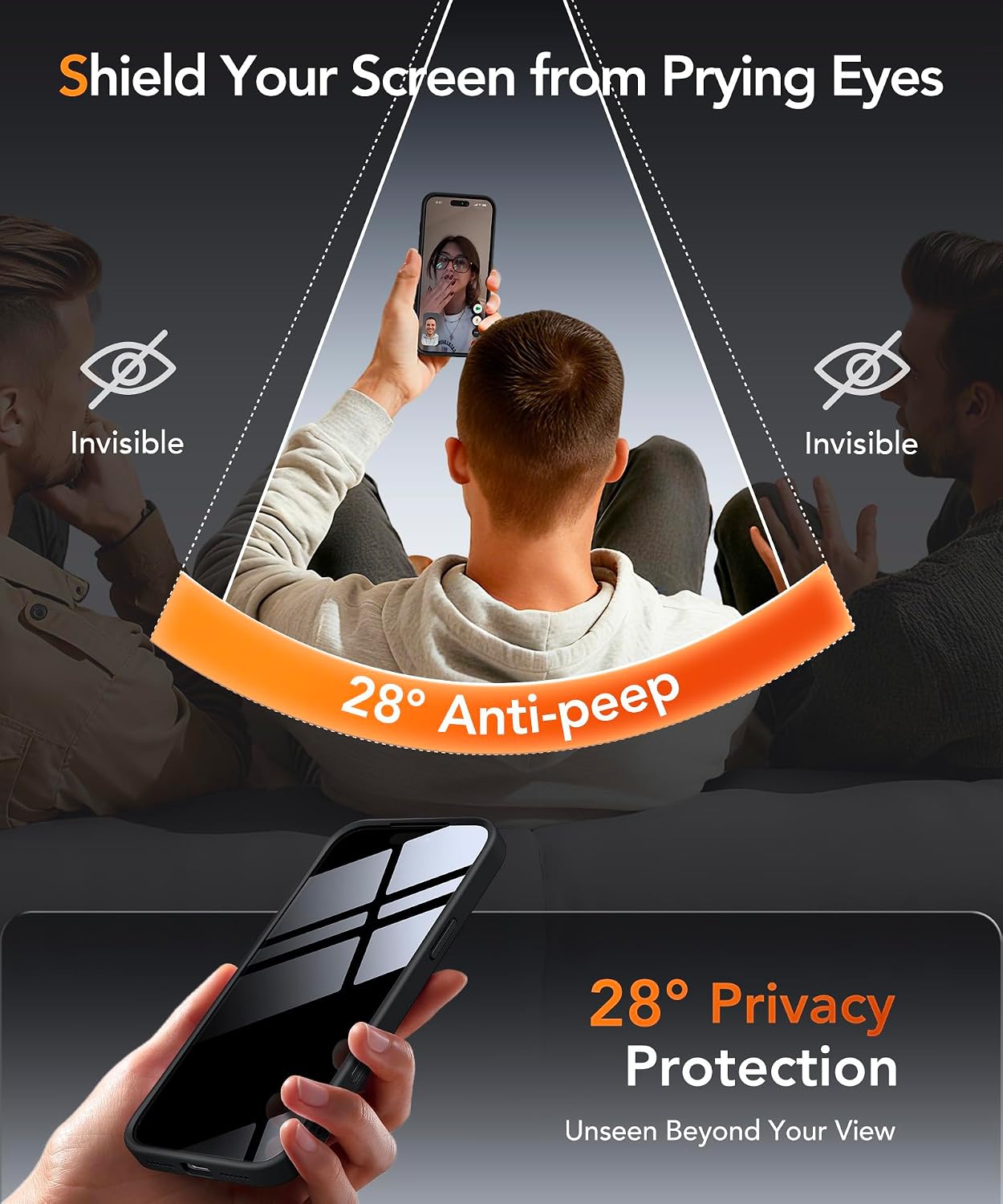Detalle 2 de iPhone 17 Pro Max Magnetic Privacy Case with MagSafe