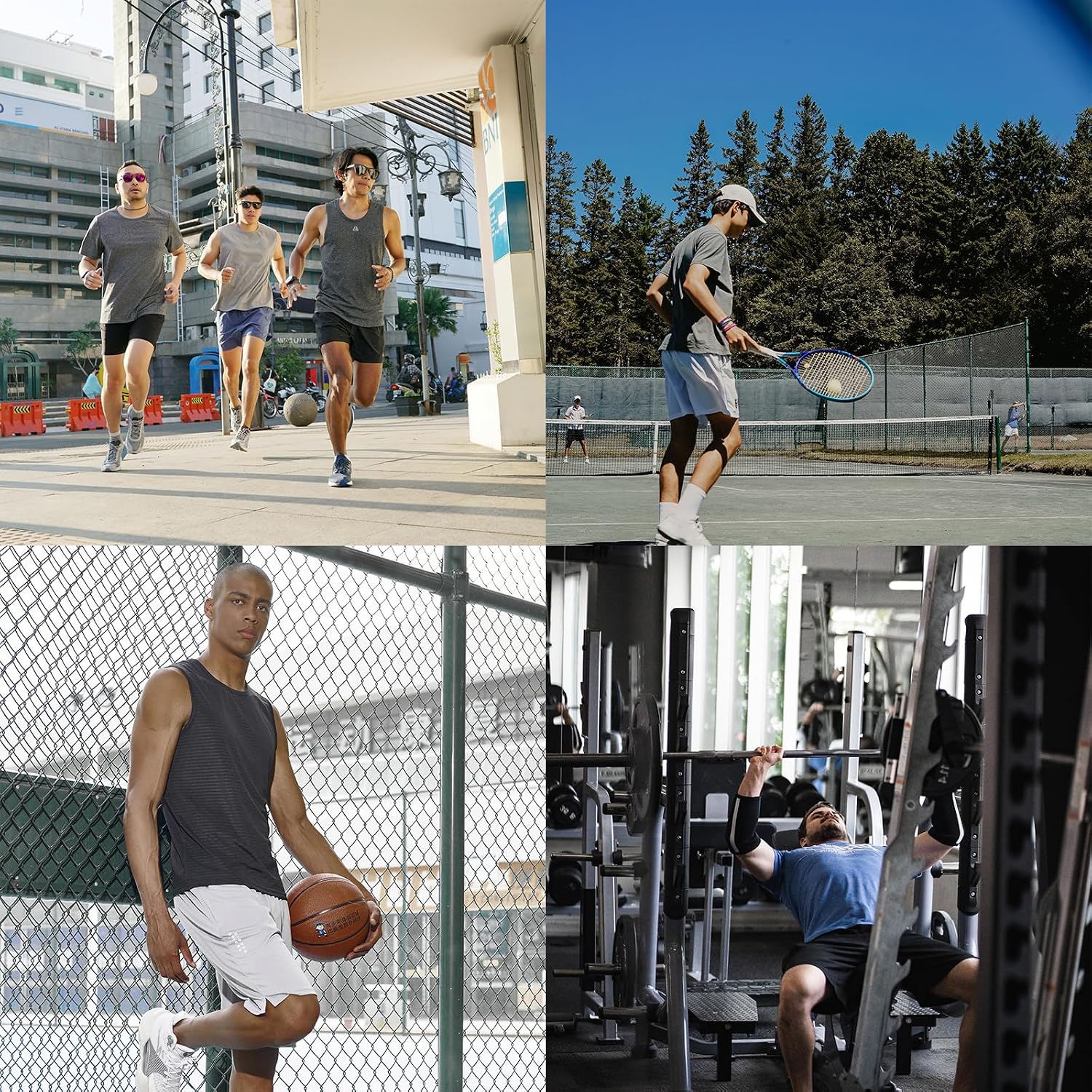 Thumbnail 6 de NORTHYARD Men's Athletic Gym Shorts: Quick-Dry 10/7/5" with Zipper Pockets