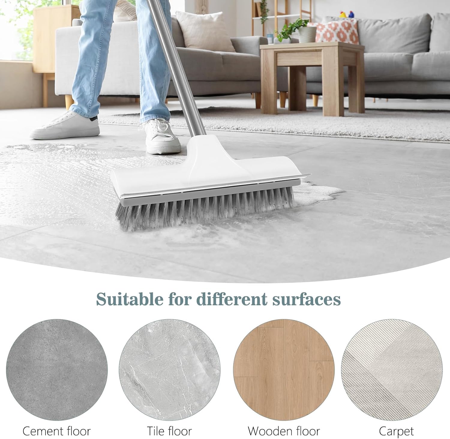 Thumbnail 4 de Newthinking Floor Scrubbing Brush with Long Handle