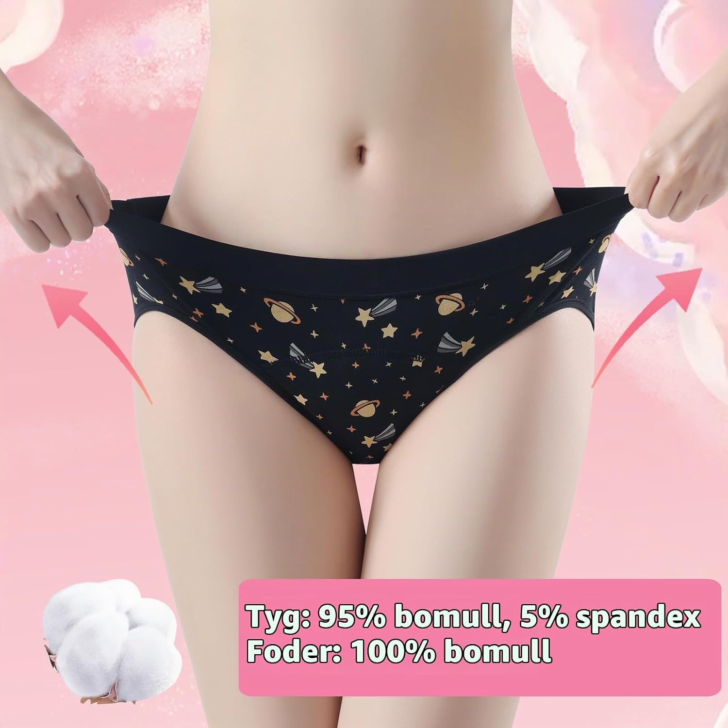 Thumbnail 5 de FOTOOL menstruationstrosor för tonåringar, 3-pack i bomull, 8–18 år