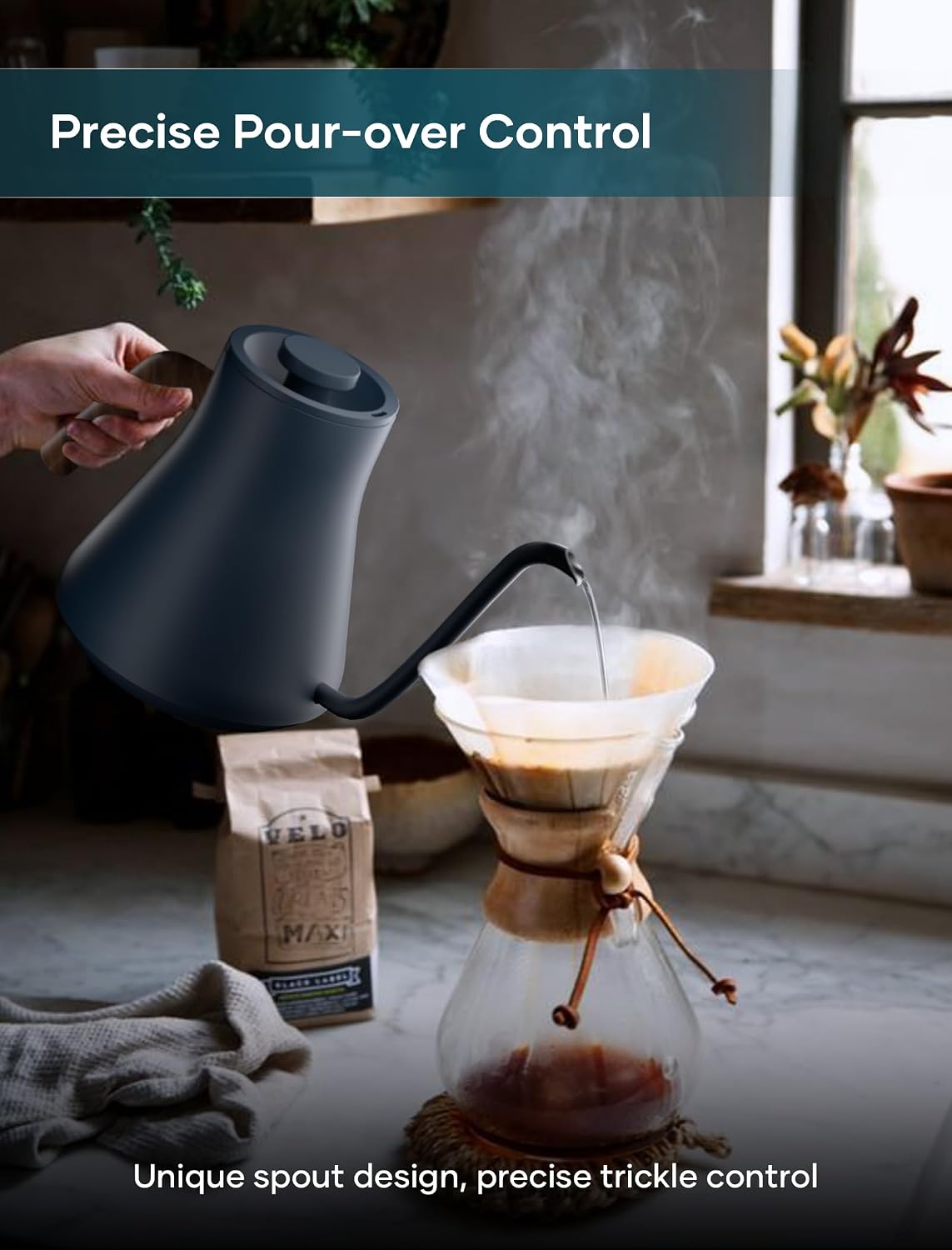 Thumbnail 6 de intasting CEK-204 Gooseneck Electric Kettle, 0.9 L, ±1°F Temperature Control