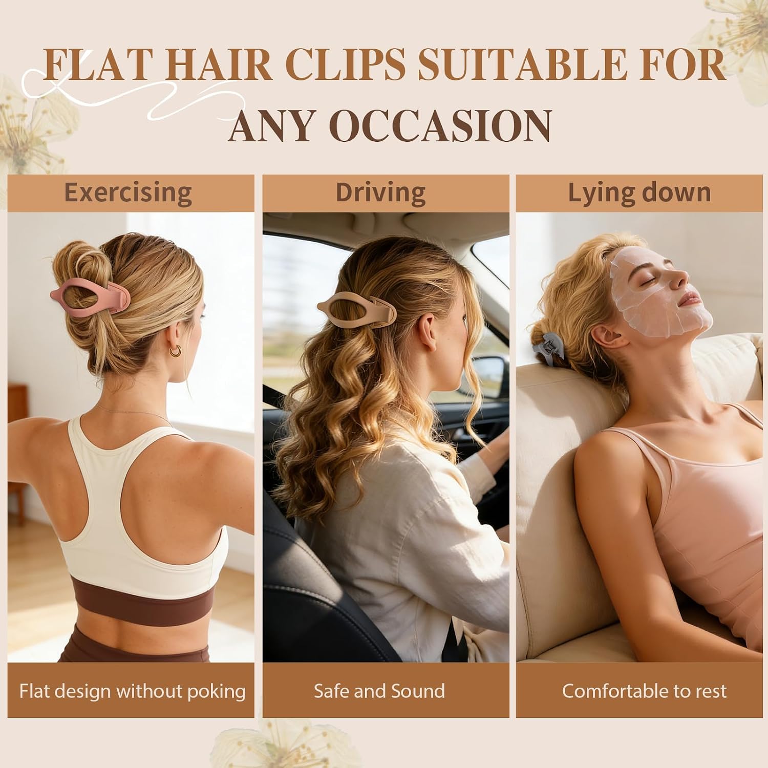 Thumbnail 5 de Sisiaipu Flat Hair Clips, 4.6-Inch
