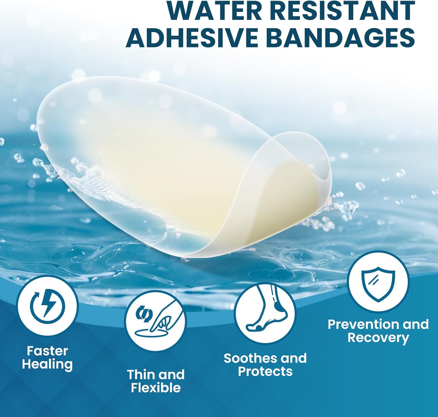 Detalle de Gel Pansement Ampoule – Pansements hydrocolloïdes pour les pieds (21 pièces)